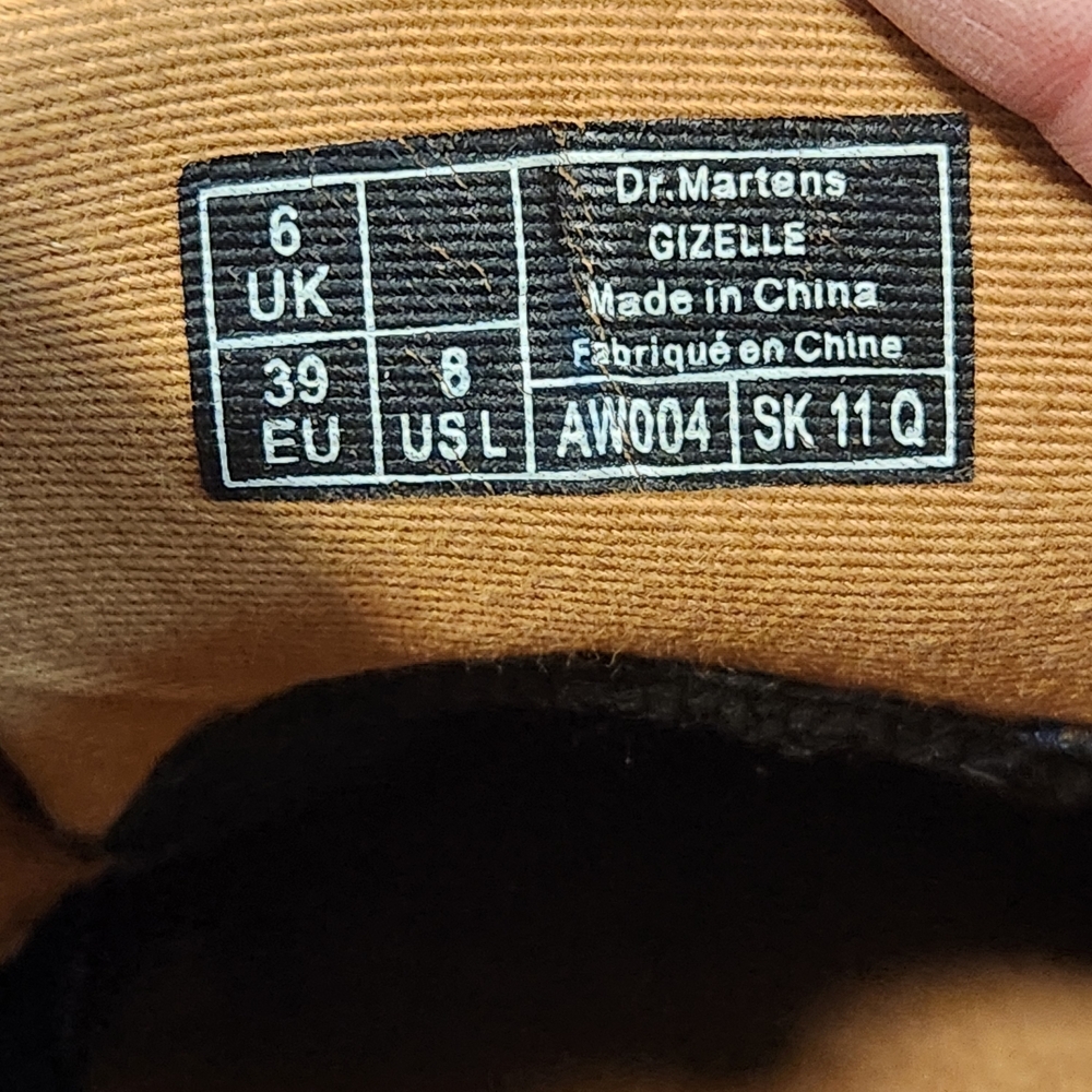 Dr. Martens Gizelle Lace Up Shoes Sneakers NavyCanvas Air Cushion/EUC Women's 8M - Picture 8 of 8